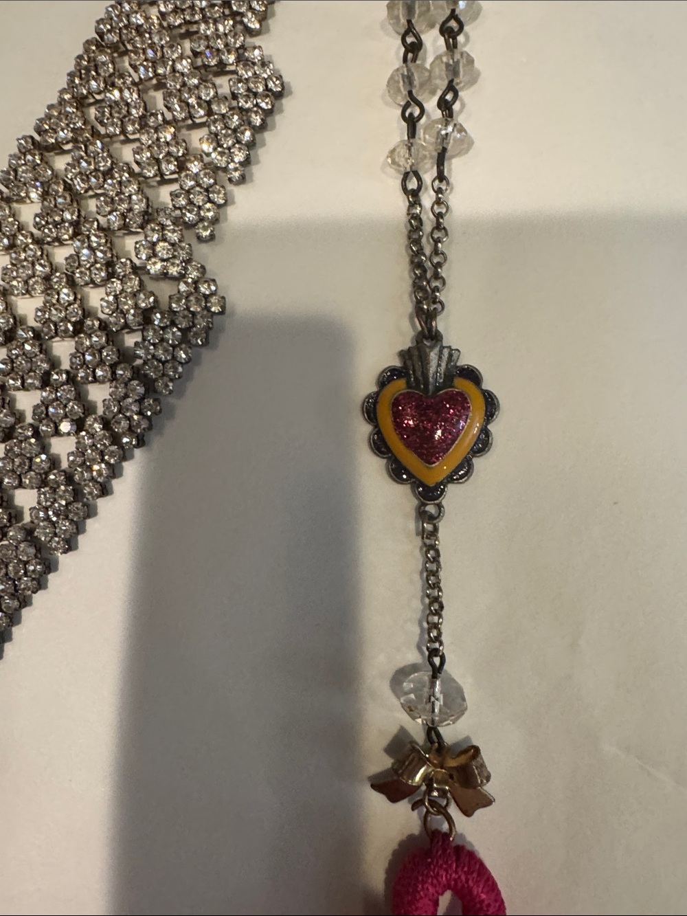 Assorted Women’s Necklace Set — Gold, Silver & Hot Pink Accents - Picture 17 of 17